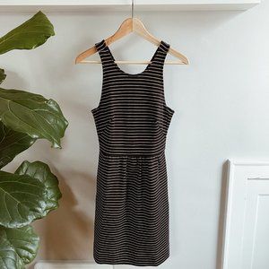 Madewell Black/White Striped Dress